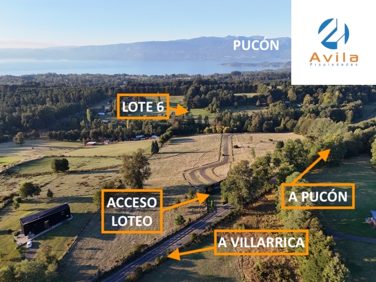 Pucón parcela en Condominio Rio Mirador a 9 km del centro de Pucón VTAP164