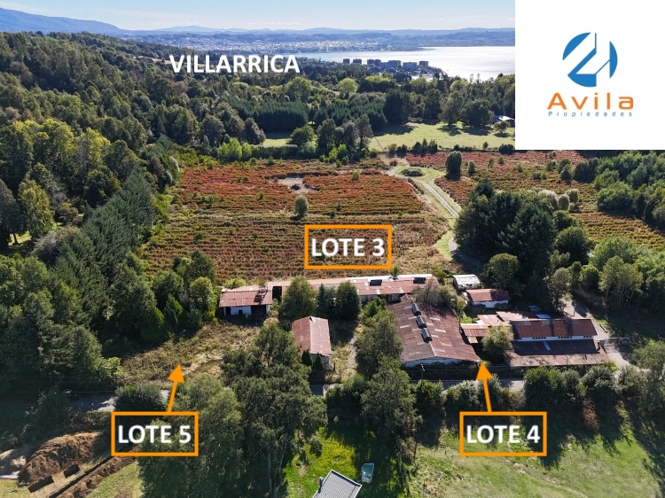 Villarrica parcelas en venta sector los Guindos sector Colegio Alemán Camino Villarrica Pucón VTAP160