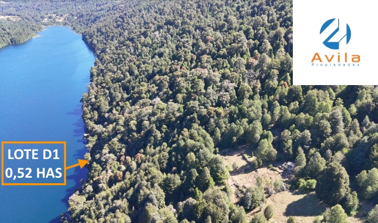 Pucón ribera norte lago Tinquilco Lote D1 parcela 5.200m2 COD.VTAP155
