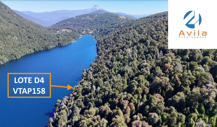 Pucón ribera norte lago Tinquilco Lote D4 parcela 10.100m2 COD.VTAP158