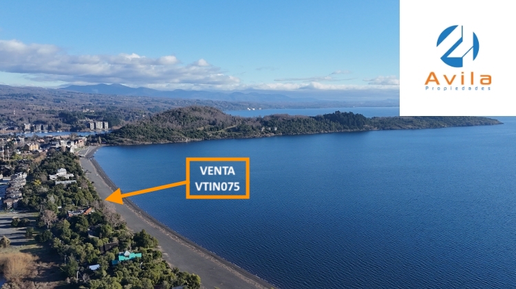 Pucón venta Terreno 700m2 ZONA URBANA en costanera playa grande COD.VTIN075