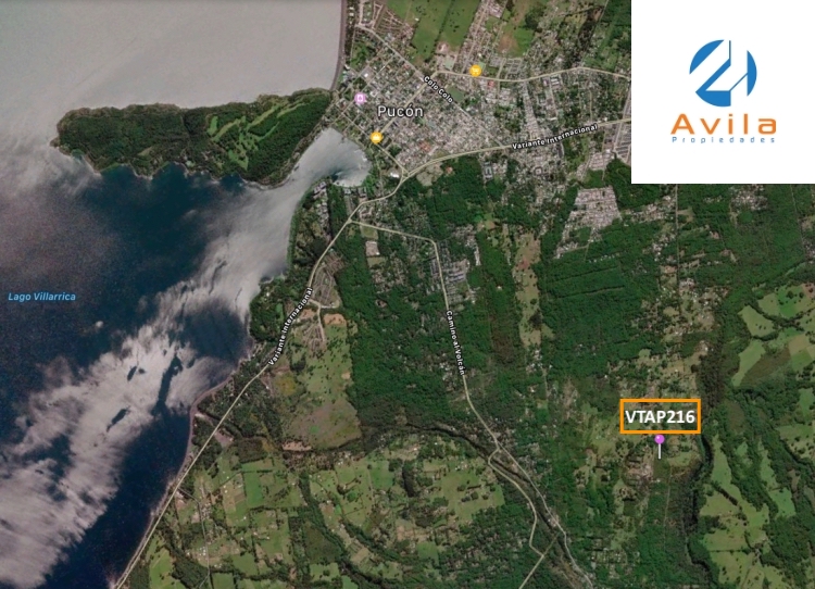 PUCÓN Camino al volcán venta Parcela 10.000m2 sector zanjón seco COD.VTAP216