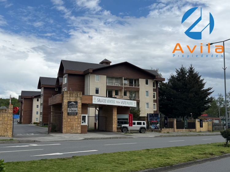 Pucon Departamento en primera linea 2 dormitorios 2 baños Condominio Parque Pucón Oriente VENTA COD.DP0228